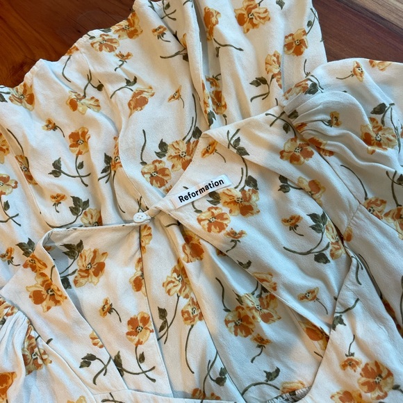 Reformation Clancie Limonada mini dress, size 2 - Picture 5 of 5